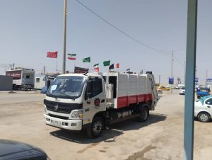 خدمات سازمان موتوری شهرداری اهواز در مرز چذابه